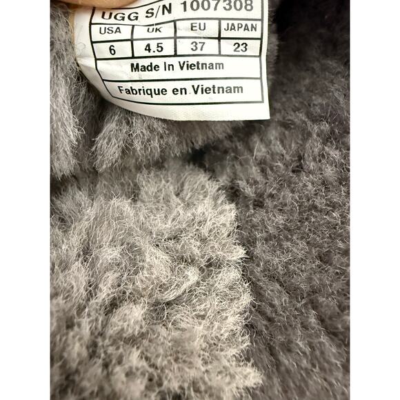 Ugg Bailey Bow Tie Boots Women's Gray Size 6 Fur lined - Picture 5 of 5